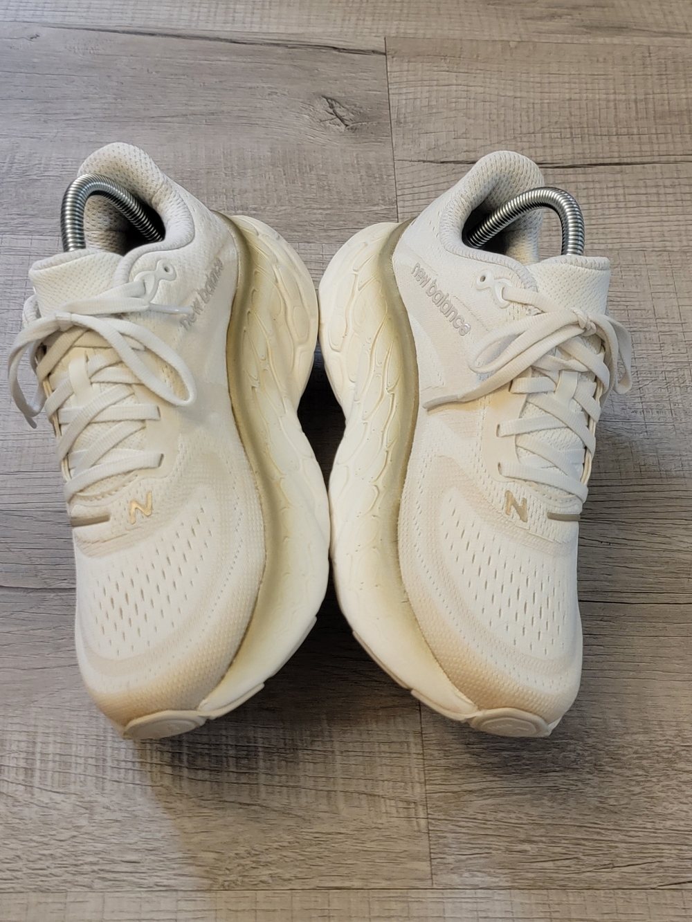 New Balance Women's Cream Running Sneakers - Picture 3 of 8